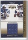2005 Donruss Gridiron Gear Past and Present Jerseys Single #15 - Marshall Faulk/150