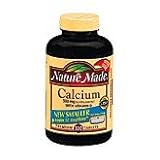 Nature Made Calcium Tablets with Vitamin D, 500 mg, 300-Count Bottles (Pack of 2)