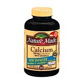 Nature Made Calcium Tablets with Vitamin D, 500 mg, 300-Count Bottles (Pack of 2)
