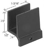 CRL 1/2 Wide Sliding Shower Door Bottom Guide