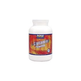 L-Glutamine Free Form Vegetarian by NOW Foods - (750mg - 1 lbs. Powder)