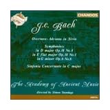 J.C. Bach: Overture, Adriano in Siria; Symphonies; Sinfonia Concertante in C major