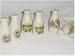 4 oz Milk Bottle Salt and Pepper Set with Pansy