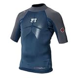 Body Glove Vapor Short Sleeve Surf Shirt, Slate & Charcoal, 2XL