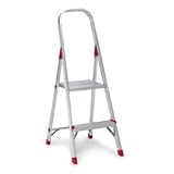 Buy #566 Four-Foot Folding Aluminum Euro Platform Ladder Red by Louisville