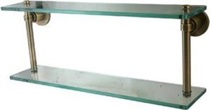 Allied Brass 16 DOUBLE SHELF WS-2/16-PB
