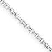Sterling Silver 2mm Rolo Chain Necklace - 20 Inch - Italian