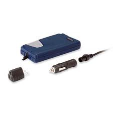 Compucessory Products - AC Mobile Power Converter, 160 Watts, Surge Protected, Blue - Sold as 1 EA - AC Mobile Power Converter converts 12V battery power to standard AC plug-in power. Power your laptops, cell phones, PDAs, video game consoles,
