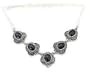 Gothic Victorian Sterling Silver BLACK ONYX Necklace