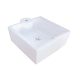 Elements of Design EV4086 Designer Fauceture Fortress Vitreous China Bathroom Vessel, White