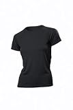 Produkt-Bild: Hanes 3er-Pack Damen Sportshirt Crew Neck Kurzarm T-Shirt atmungsaktiv , Gr&ouml;&szlig;e:XL;Farben:black