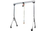 Aluminum Gantry Crane Adjustable Height - 2,000 Lb. Capacity