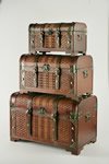 Bamboo Set of Three Trunks 7363