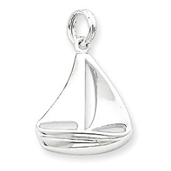 Sterling Silver Sailboat Charm