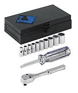 Armstrong 15-230 12pc 1/4 Drive 12pt Fractional Ratchet/Socket Set