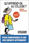 Qu apprend-on au collège ?