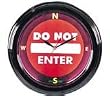 "DO NOT ENTER" Neon Clock