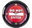 "DO NOT ENTER" Neon Clock