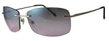 Dockers Large Rimless Sunglasses GOLD