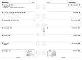 Filofax Calendar Refills 2009 Week Per Page Pocket Size - FF-682269