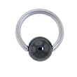 18 Gauge BCR HEMATITE Captive Ring 1/4 3mm