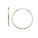 14k Gold Polished 1.00mm Lightweight Tube Endless Hoop Earrings 12.00mm Diameter
