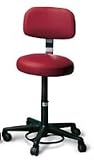 Air-Lift Stool with Backrest + Foot Control (Model 2143)