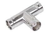 Economy Coaxial T Adapter, BNC Female / Female / Female