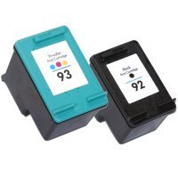 HP 92 Black & HP 93 Tri-Color Remanufactured Ink Cartridges