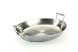 All-Clad 5815 Stainless Oval Roasting Pan 17x12x3-in.