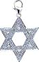 Star Of David, 14K Gold Diamond Charm