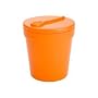 Zak Designs Ice Cream Tub, Orange, Pint Size