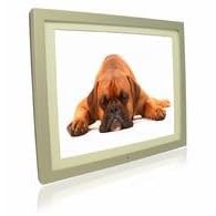 PICTOREA 15 INCH PICTOREA PRO DIGITAL PHOTO FRAME (SILVER WOOD) MP3/MOVIES & JPEG REMOTE