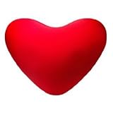 Heart Shaped Microbead Cushie Pillow -Red