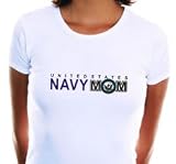 US Navy Mom Adult Cap Sleeve T-Shirt