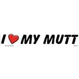 I love my mutt bumper sticker