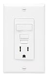 LEVITON R02-07299-0NW G.F.C.I. COMBINATION SWITCH/RECEPTACLE WHITE
