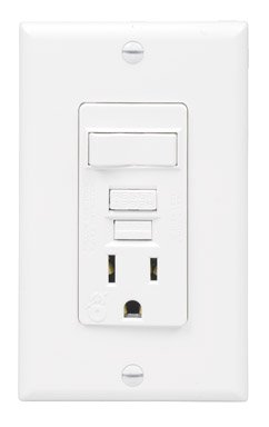 LEVITON R02-07299-0NW G.F.C.I. COMBINATION SWITCH/RECEPTACLE WHITE