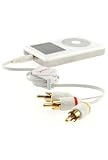 Insten - Retractable Audio Video Cable for Apple iPod Photo, iPod Video, iPod U2 Special Edition, Microsoft Zune by Eforcity