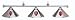 Indiana Chrome Sconce Billiard Light - 58 - NCAA Team
