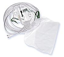 ^MASK,NON-REBREATHER,ADLT W/VENT,TUBING DISCONNECT, RESERVOIR BAG WITH CHECK VALVE, ONE SAFETY VENT OPEN, 7 FT TUBING, NOSE CLIP. Min.Order is 1 EA ( 1 Each / Each )