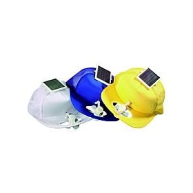Solar cap with fan