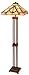 Mission Style Tiffany Floor Lamp with Bronze base