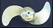 YOUNG DIE-CAST ALUMINUM TROLLING PROPS HIGH PERFORMANCE WEEDLESS MODELSDescription: MERCURY & Minn Kota - Universal 10-1/2'' high performance weedless Prop for gear driven Mercury Thruster & 385W, 585B & 585A - 3/8'' shaft size & 3'' hub w/clockwise rotation