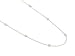 Ladies Necklace w/ Dmd Stations in a Square Setting