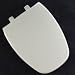 Bemis 1240205162 Eljer Emblem Plastic Elongated Toilet Seat Silver