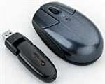 Cordless Mini USB Mobile Optical Mouse, Rechargable Batteries, Metallic Graphite (FEL99197)