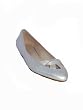 LOEFFLER RANDALL Mina Metallic Flat in Pale Gold
