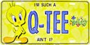 Tweety Bird Q-TEE License Plate