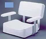 GARELICK DELUXE SEWN MULTIPURPOSE FOLDING BOAT SEAT W/FOLDING BACKColor: Blue